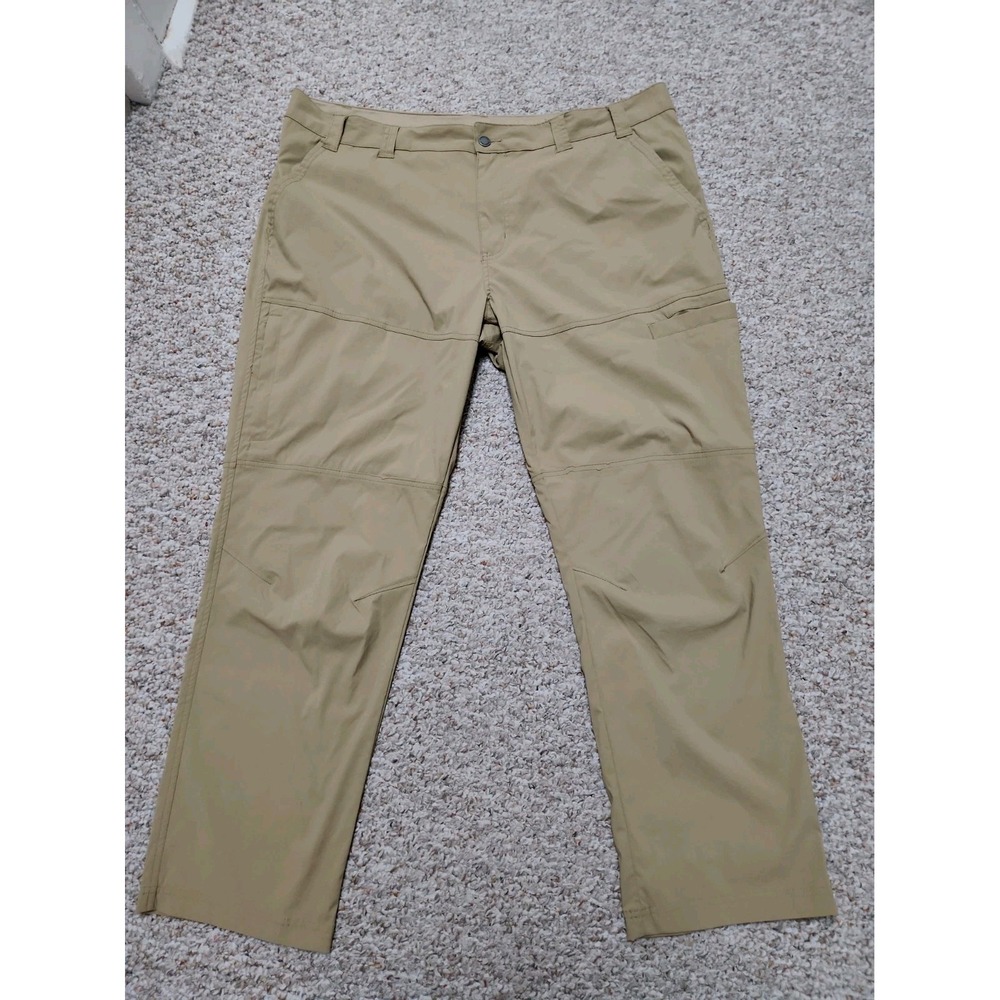 Columbia Mens Beige Ripstop Hiking Pants 42x30 XM0921 Stretch Utility Cargo